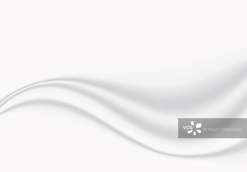 抽象白色丝滑波浪留白背景图片素材