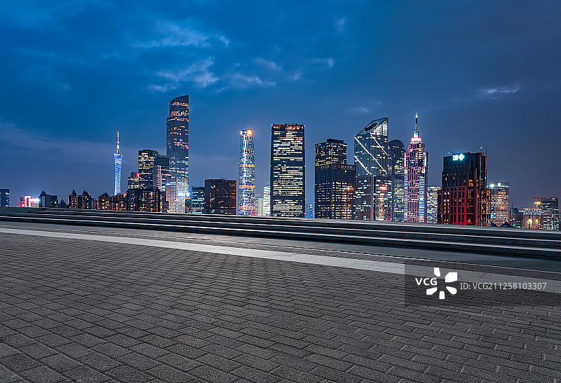 广州城市夜景图片素材