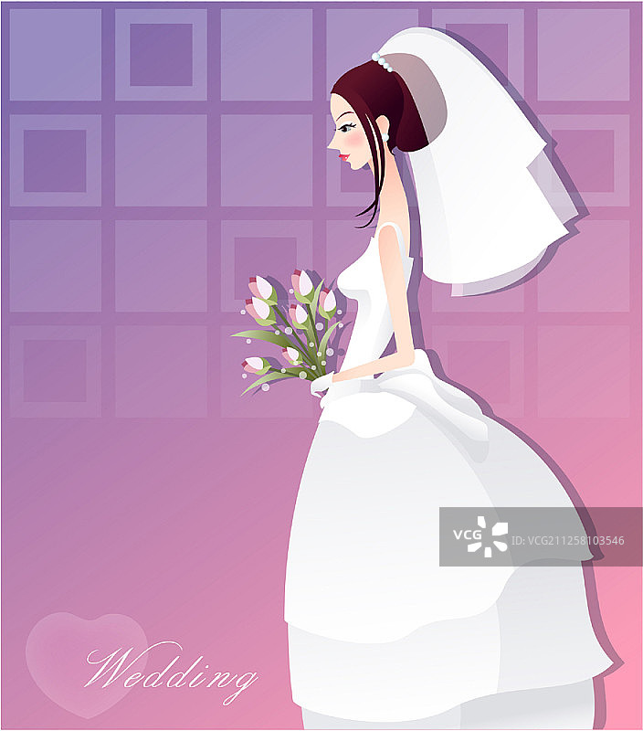 婚礼概念矢量插画图片素材