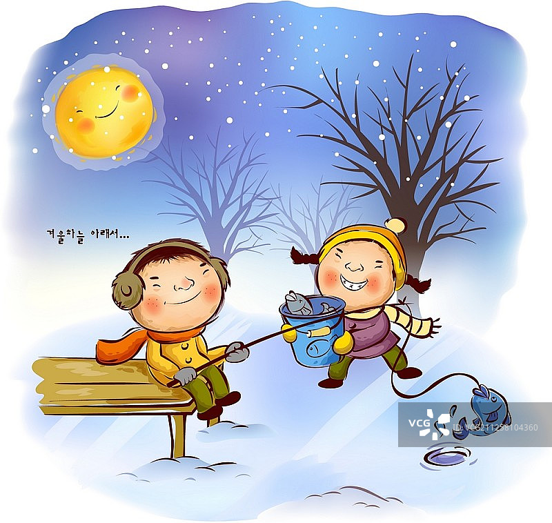 四个季节图片素材