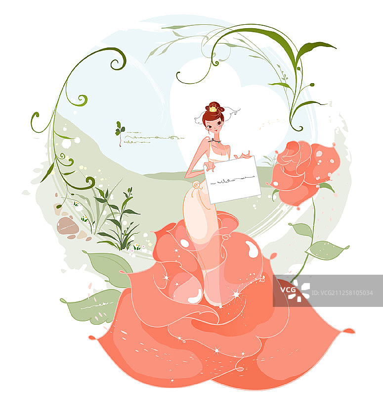 婚礼概念矢量插画图片素材