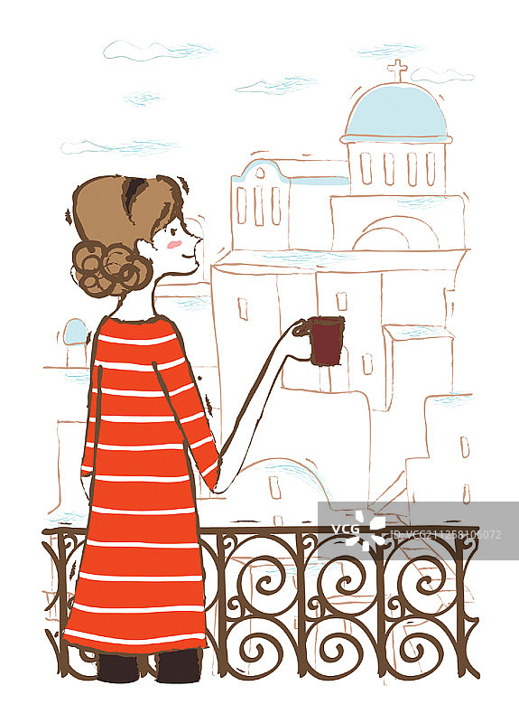 独自环游世界的女人图片素材