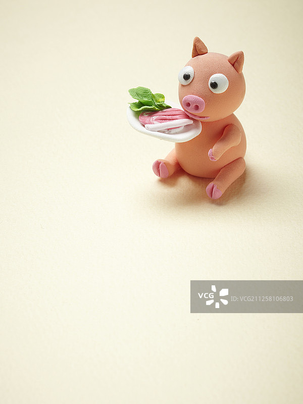 动物造型黏土工艺品图片素材