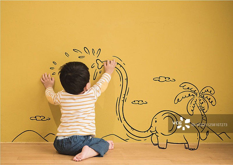 摄影与插画结合图片素材