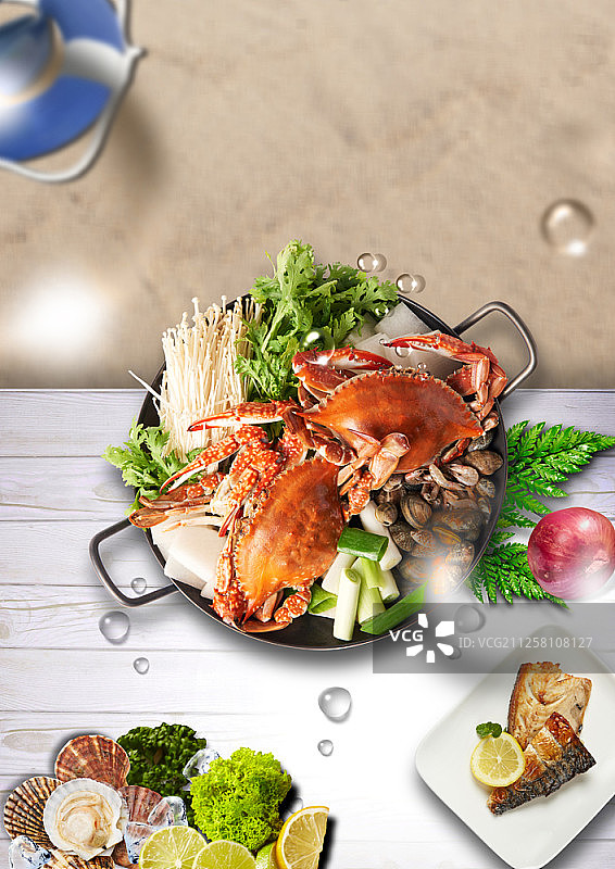 盘中食物的俯视图图片素材