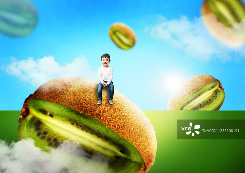 有机水果主题合成图像图片素材