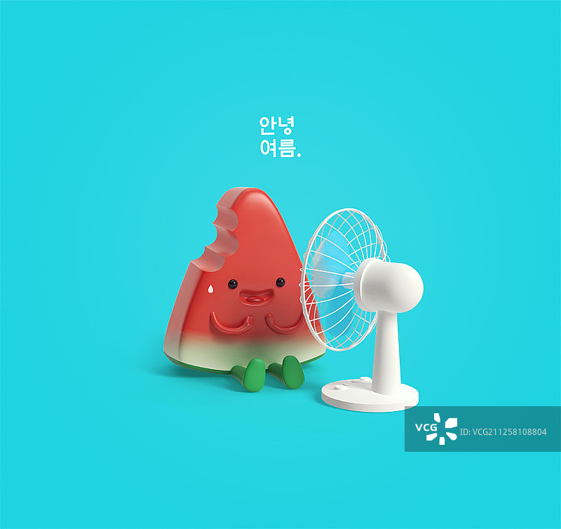 3D西瓜角色图片素材