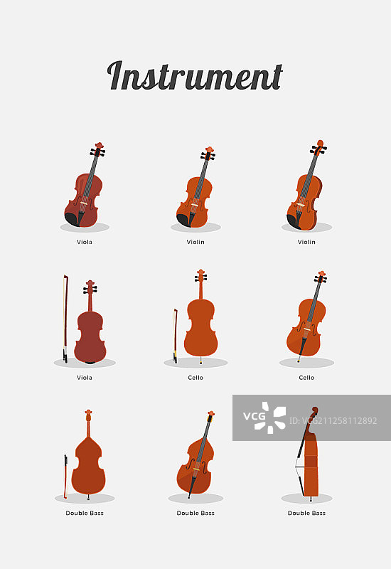 乐器概念图标集图片素材