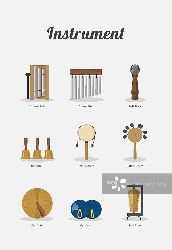 乐器概念图标集图片素材