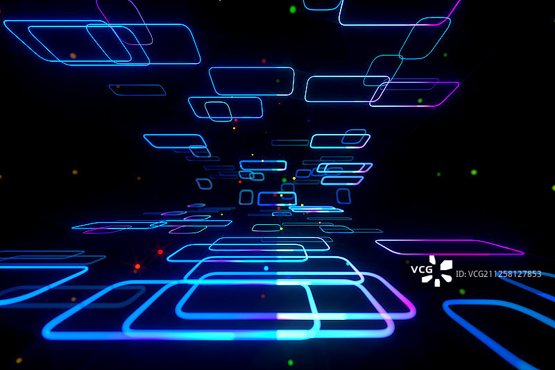 3D抽象科技背景图片素材