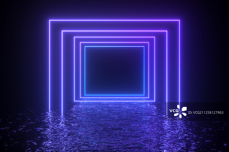 3D抽象科技背景图片素材