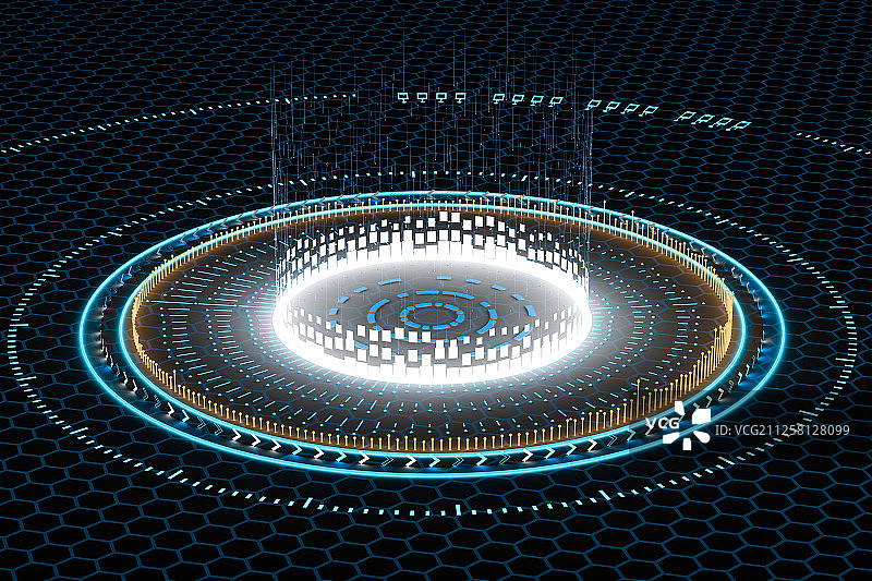 3D抽象科技背景图片素材