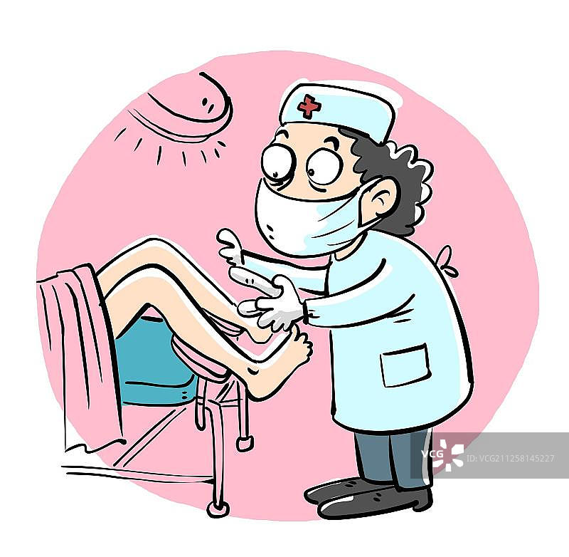 做妇科检查的女医生图片素材