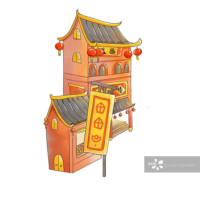 中国风古建筑图片素材