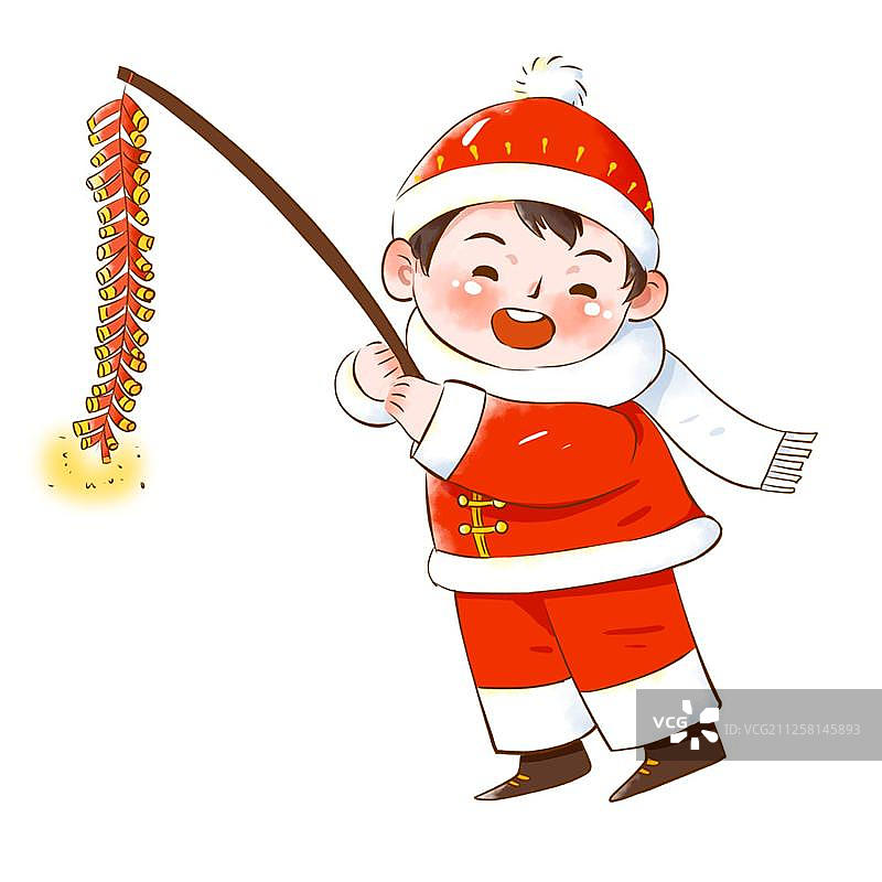 放鞭炮图片素材