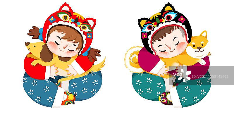 中国娃娃图片素材