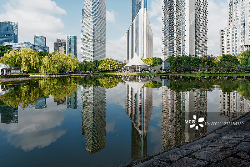 城市中心公园图片素材