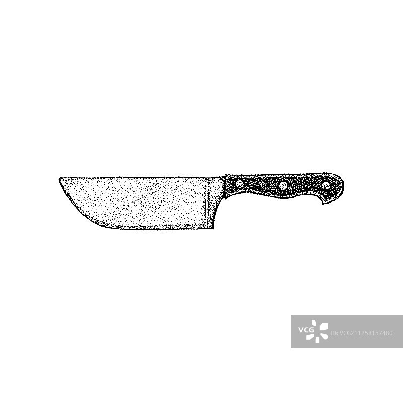 点状厨房刀具图片素材