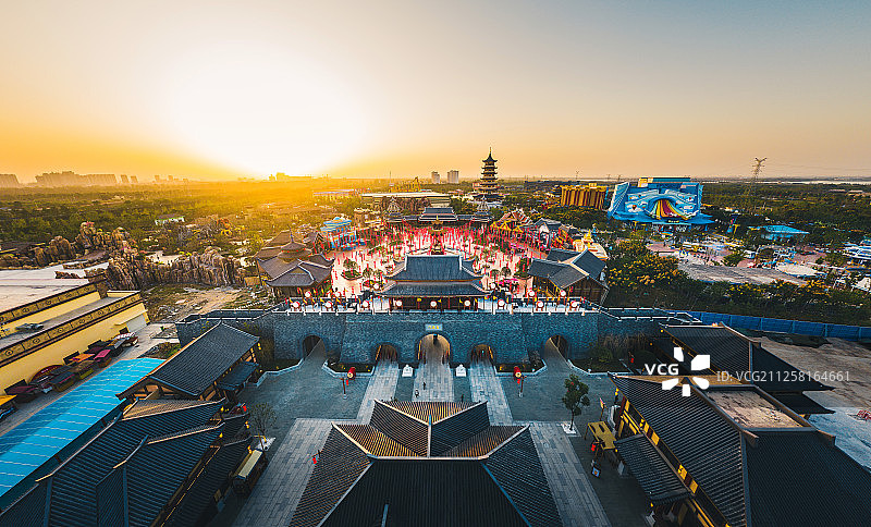 荆州方特乐园全景图片素材