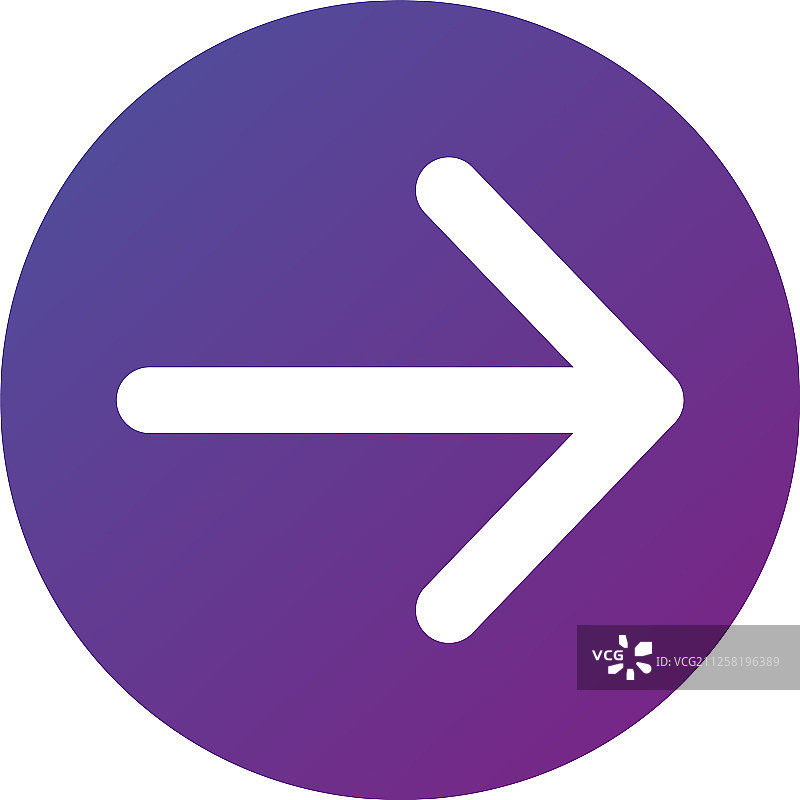 紫色渐变白色右箭头图片素材