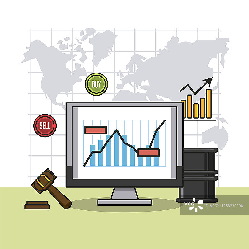 商业、金钱与投资图片素材