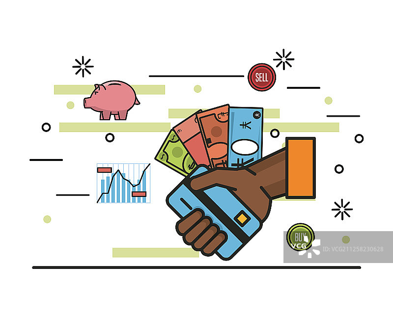 商业、金钱与投资图片素材