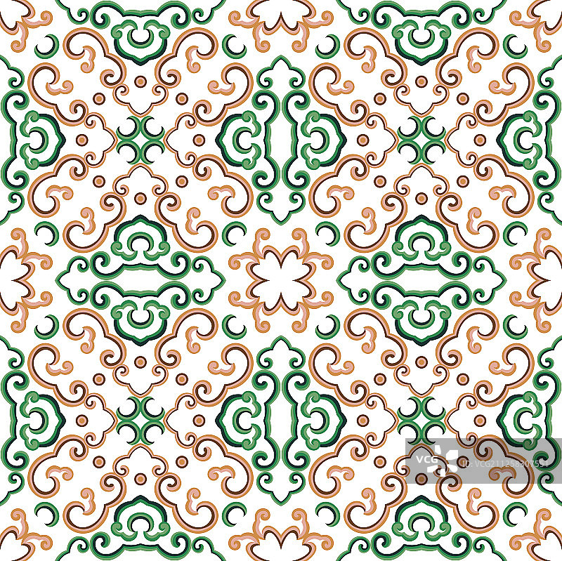 无缝的传统艺术装饰设计图案图片素材