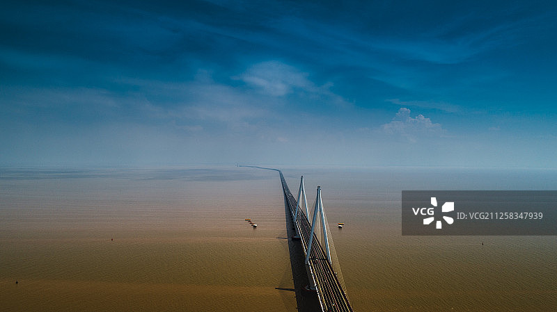 杭州湾跨海大桥风光图片素材