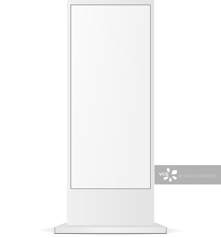 数字标牌显示器模型-正面视图图片素材