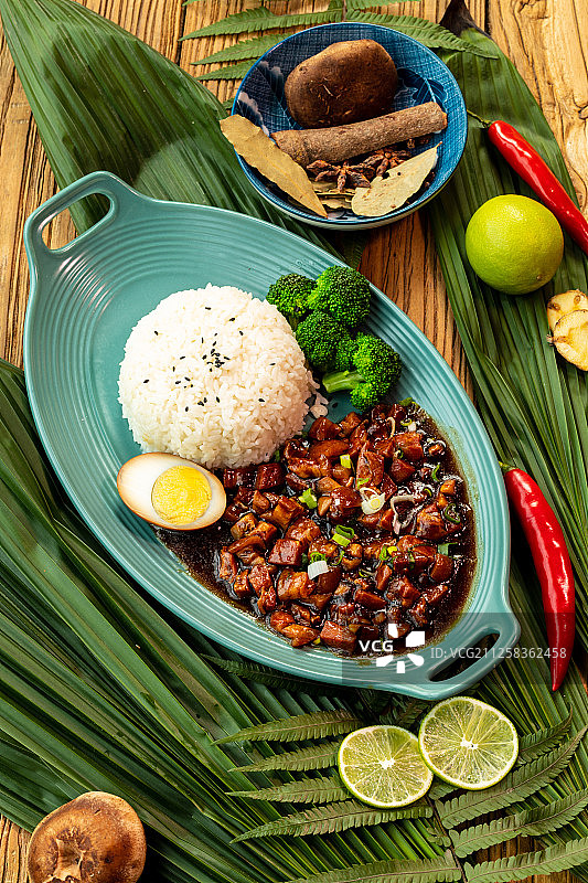 卤肉饭套餐图片素材