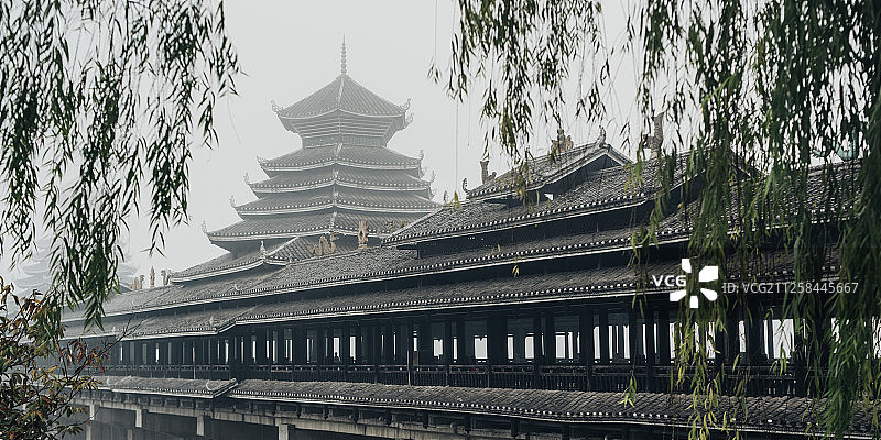 三江，侗族，侗寨，风雨桥图片素材
