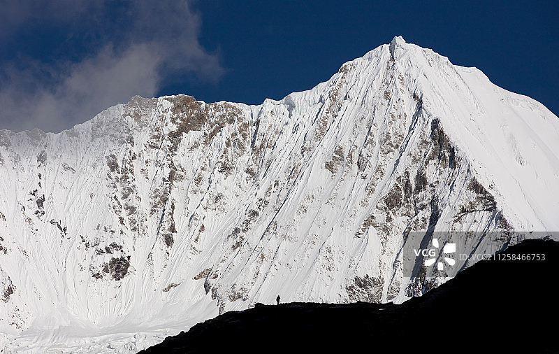 西藏自治区山南洛扎县库拉冈日雪山图片素材