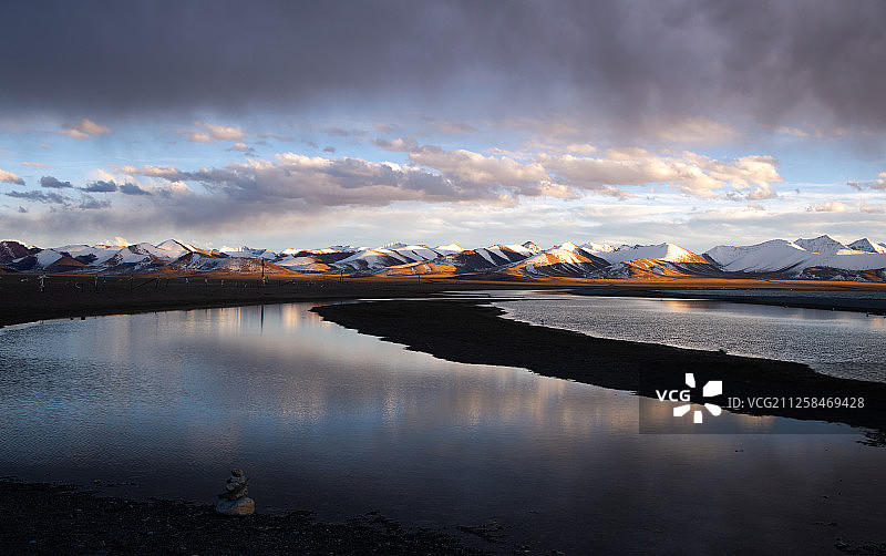西藏自治区那曲纳木错扎西半岛风光图片素材