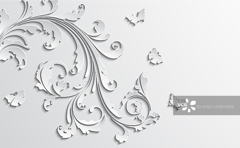 纸花抽象花卉背景图片素材