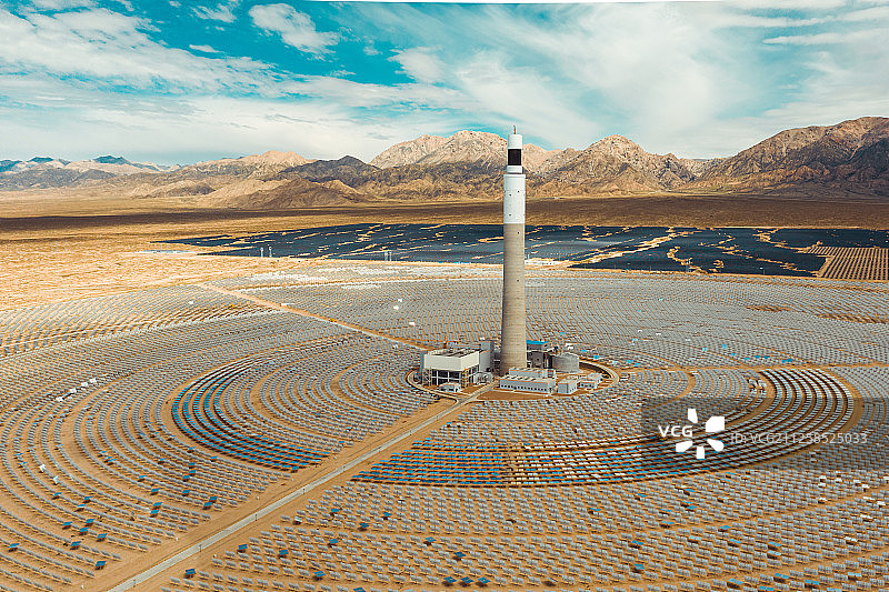 太阳能发电厂图片素材