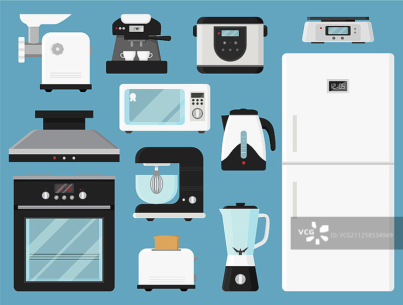 厨房电器家居设备图片素材