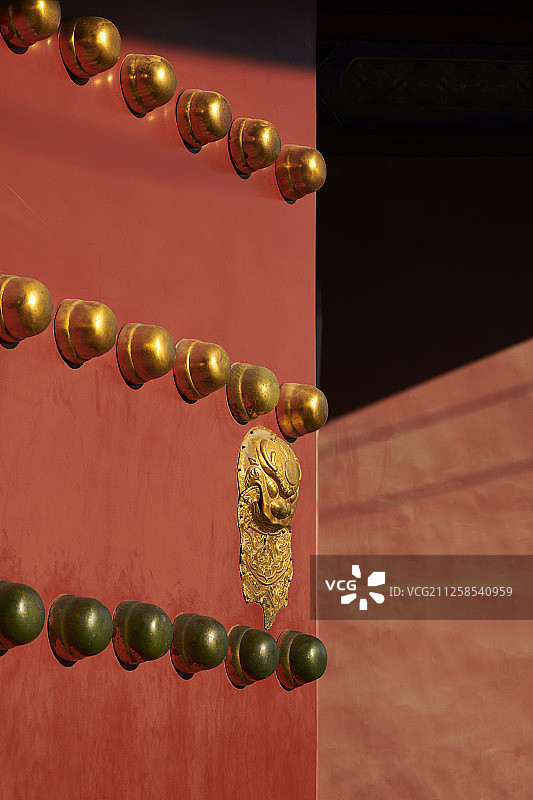 北京故宫大门特写图片素材