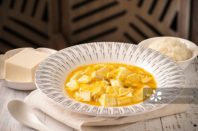 蟹粉豆腐图片素材