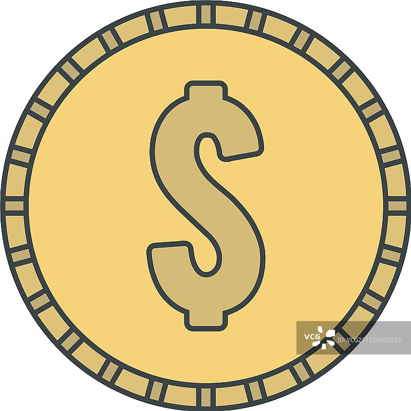 美元硬币图标图片素材