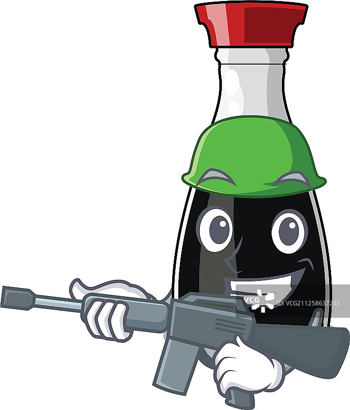 卡通瓶装酱油图片素材