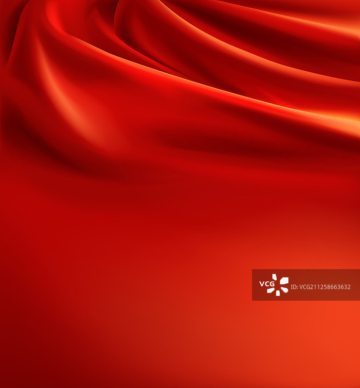 红色奢华丝绸布料背景图片素材