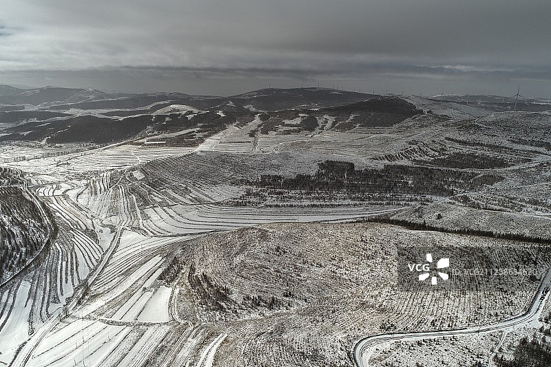 崇礼及后城镇图片素材