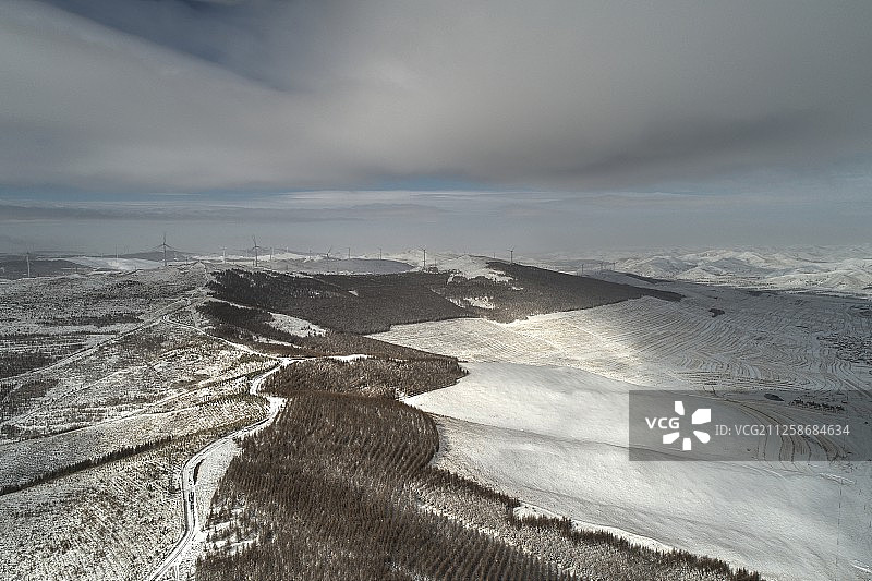 崇礼及后城镇图片素材