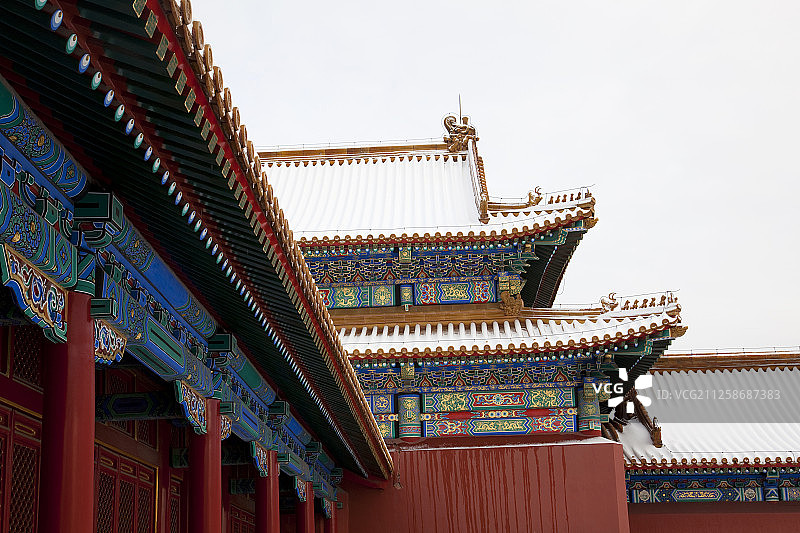 冬季故宫雪景图片素材