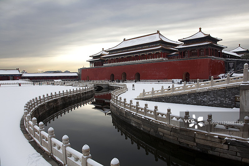 冬季故宫雪景图片素材