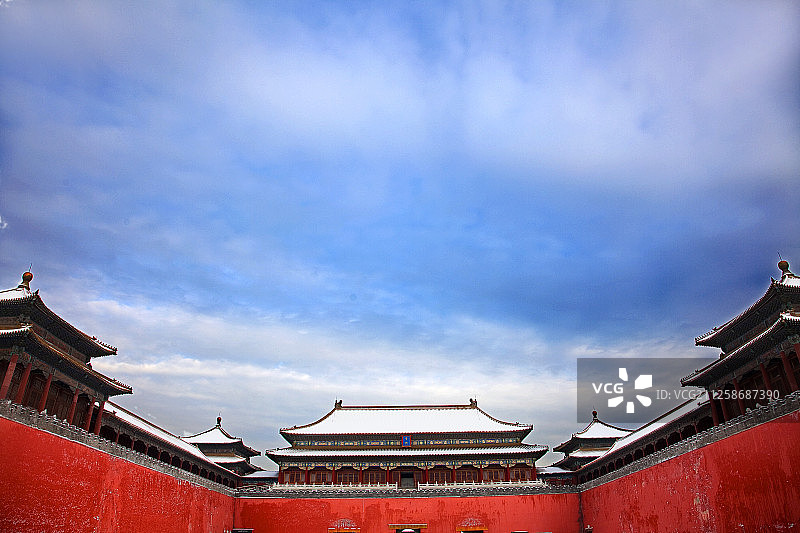 冬季故宫雪景图片素材