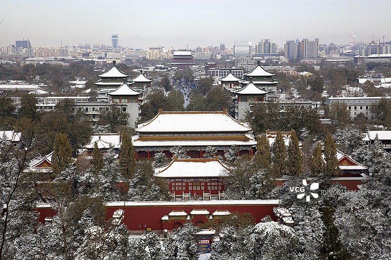冬季故宫雪景图片素材