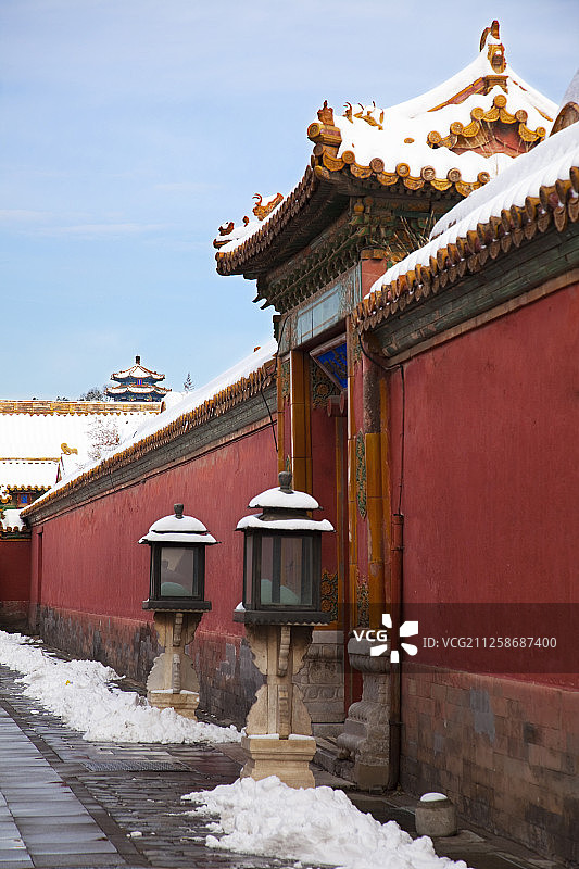 冬季故宫雪景图片素材