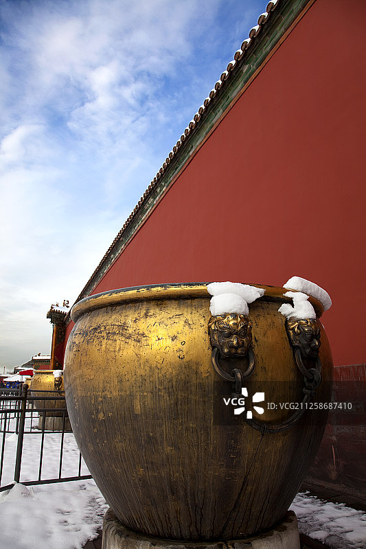冬季故宫雪景图片素材