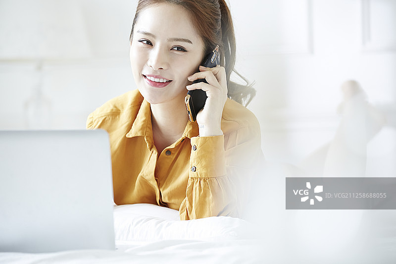 女人放松图片素材